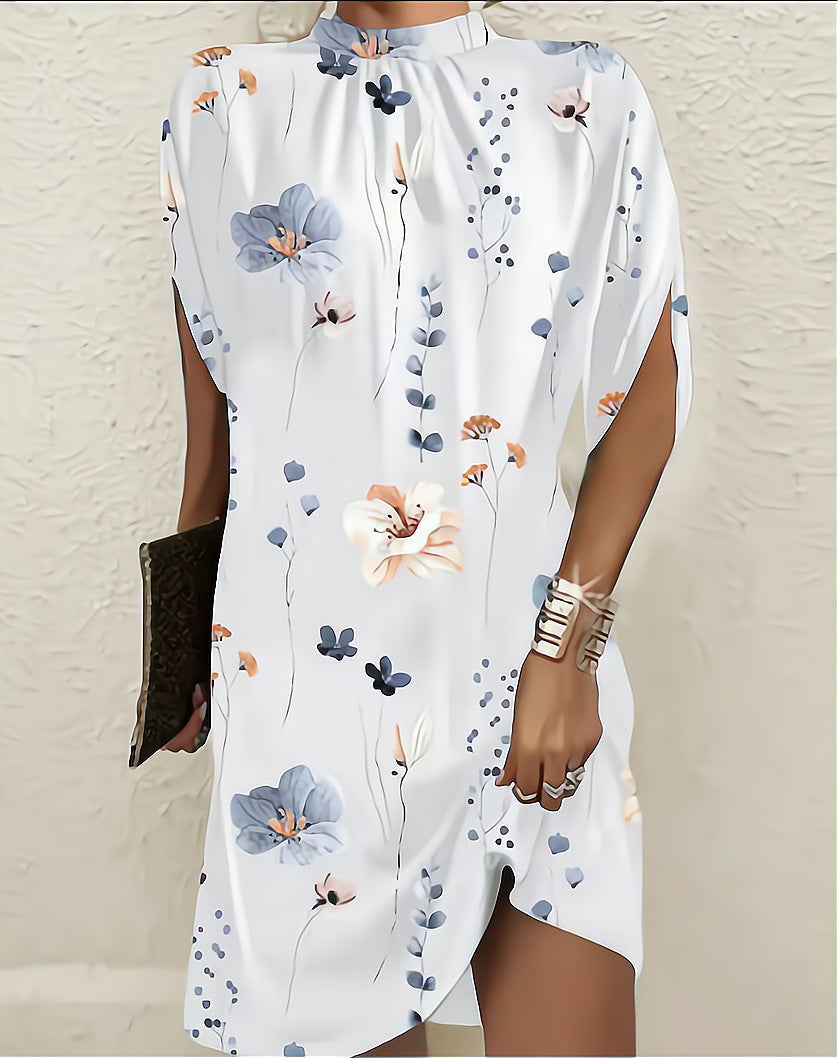 The Liora Mini — Noir Batwing Dress