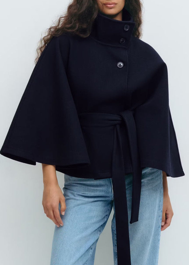 The Elara Wrap — Cape Sleeve Coat