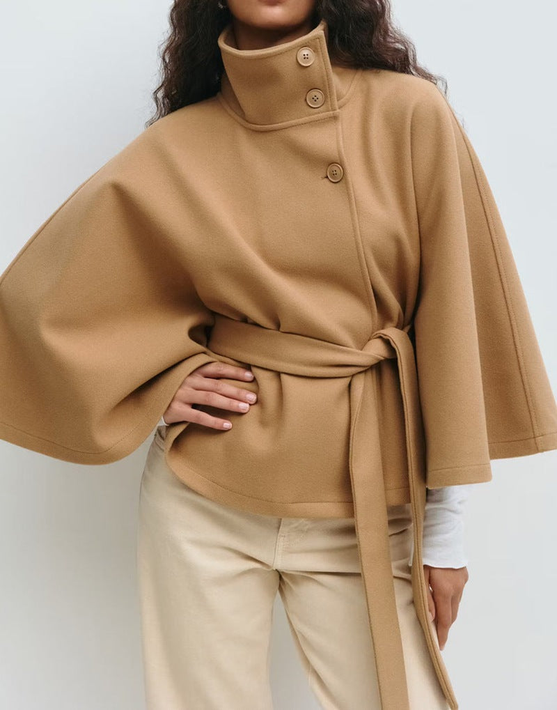 The Elara Wrap — Cape Sleeve Coat