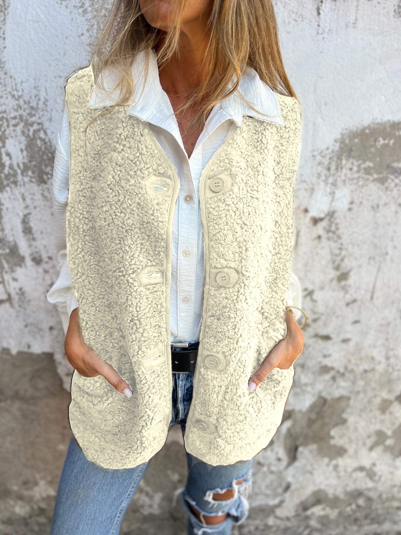 Iska — Chestnut Teddy Vest