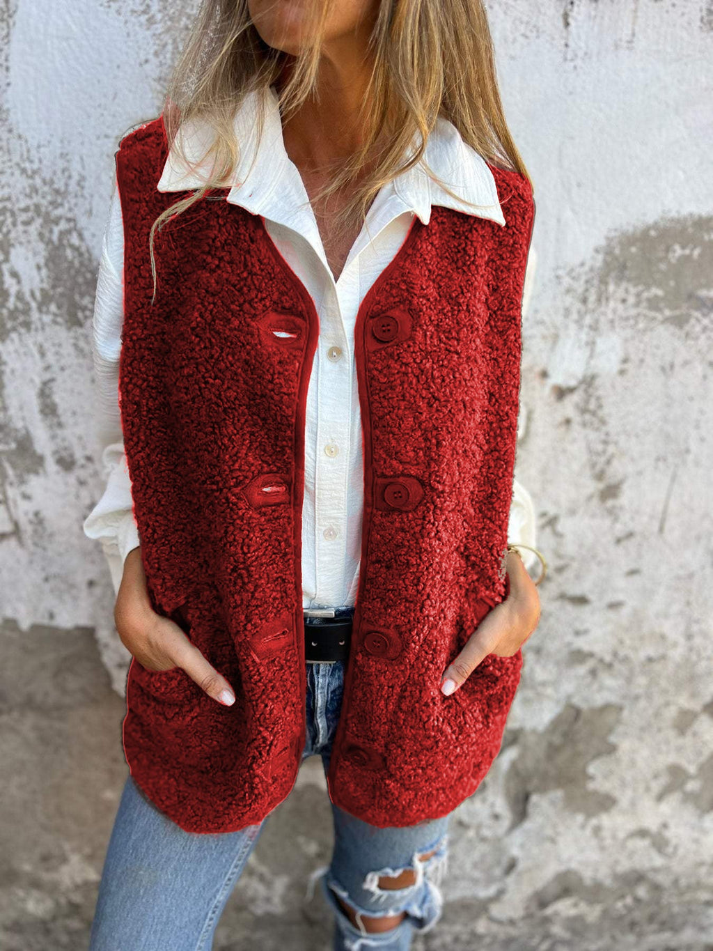 Iska — Chestnut Teddy Vest