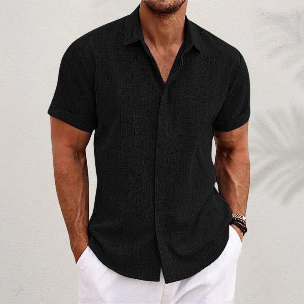 The Arvo — Textured Short-Sleeve Shirt