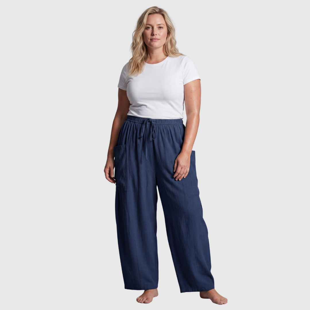 The Arlen Cargo — Dune Wide-Leg Pants