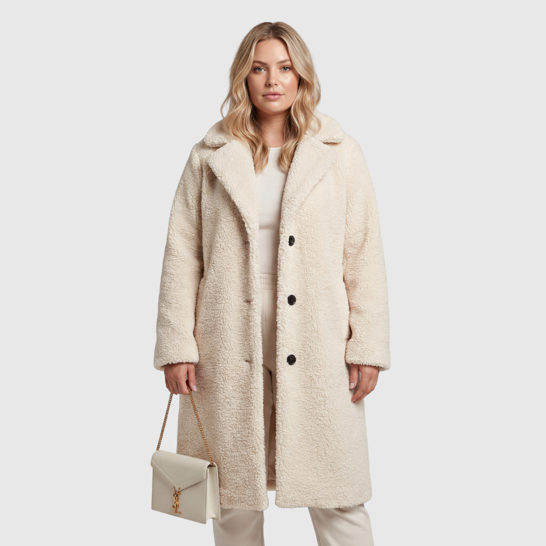 The Miko Teddy — Caramel Long Coat