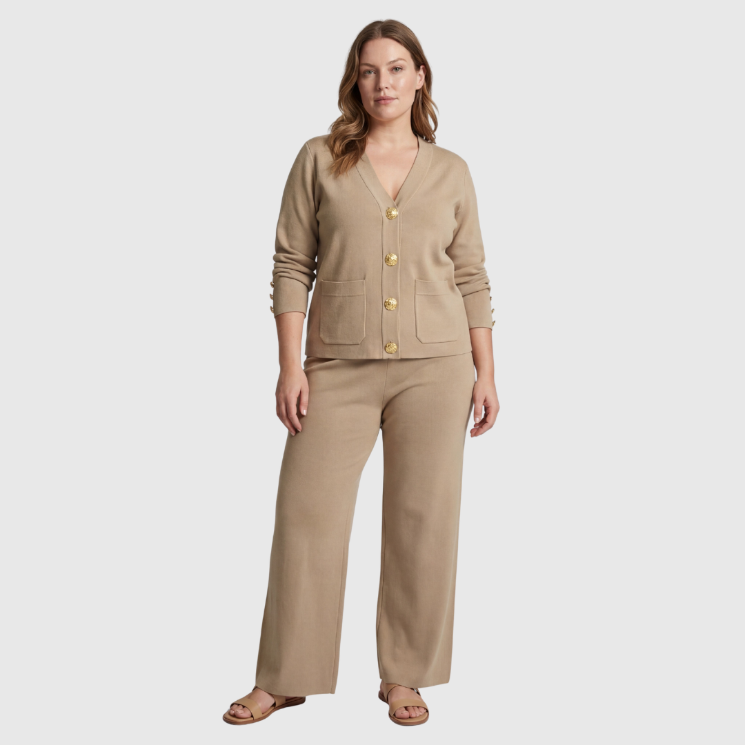The Silla Suit — Clay Two-Piece Set