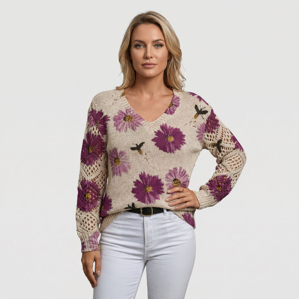The Fiora Knit — Amethyst Bloom