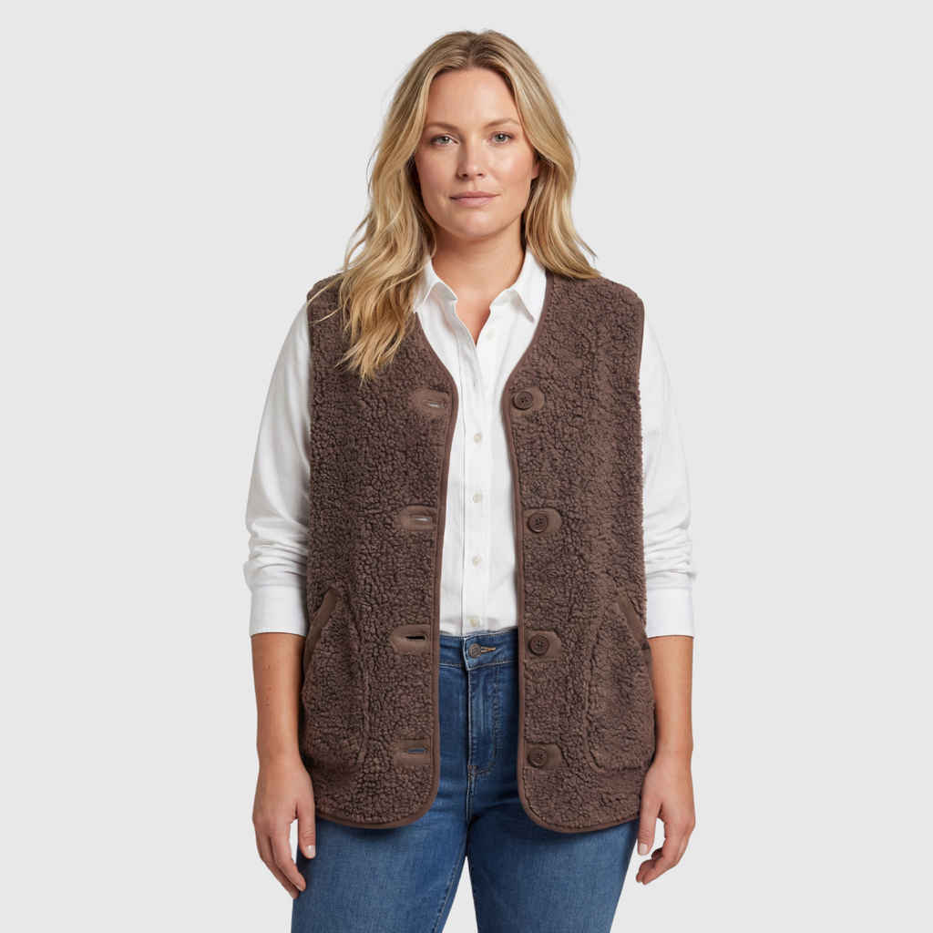 Iska — Chestnut Teddy Vest