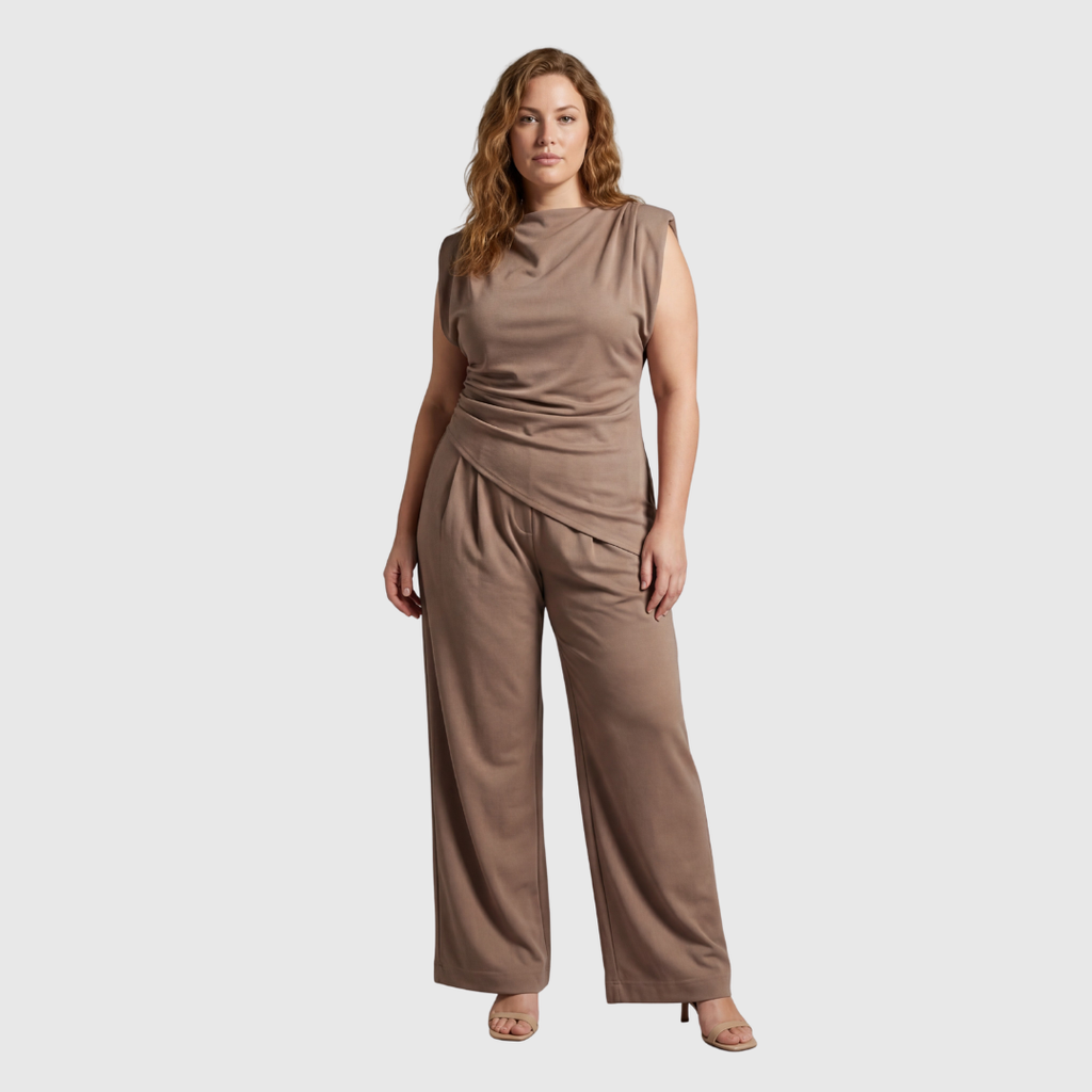The Isela Set — Dune Wrap Trousers & Top