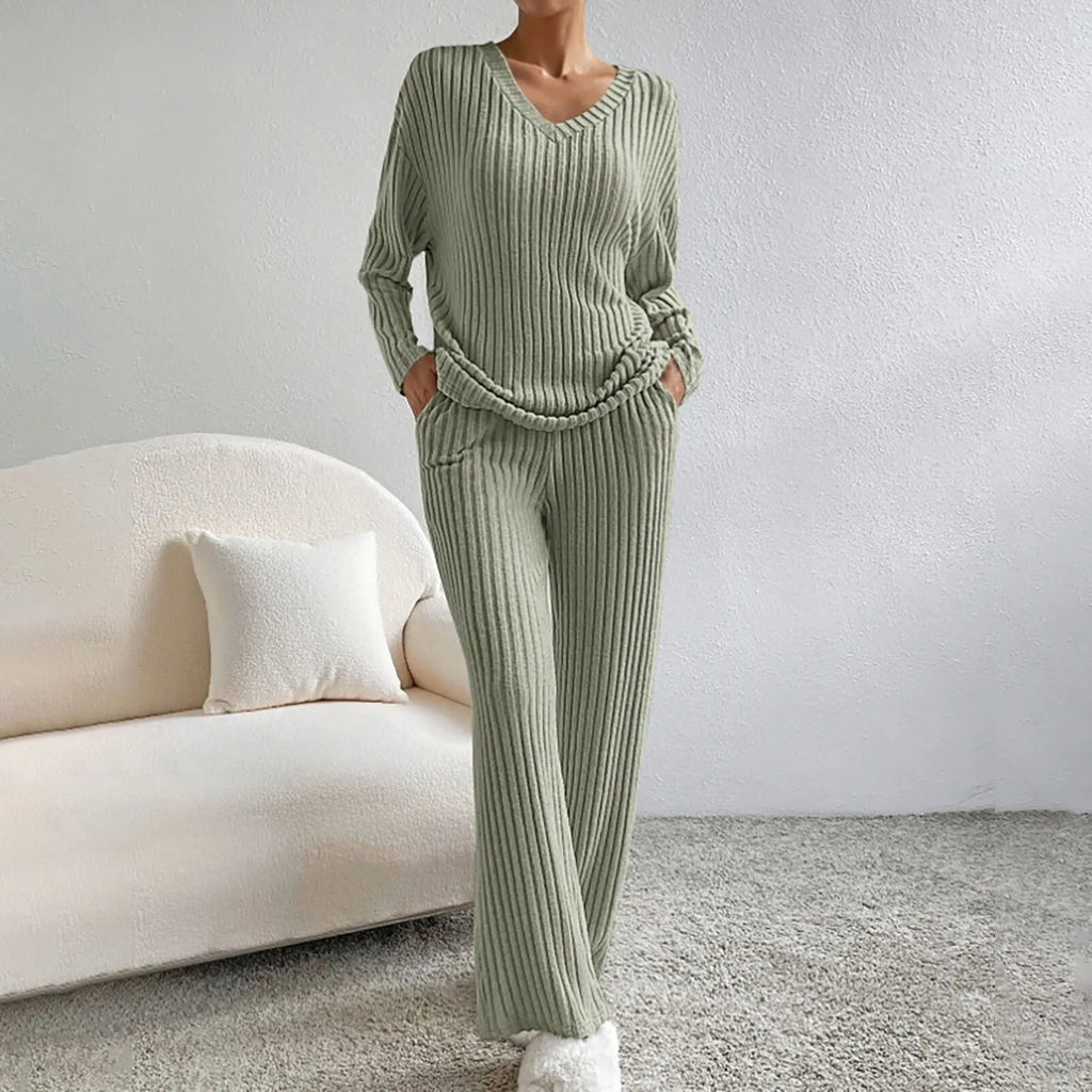 Elara Rib Set — Sandstone