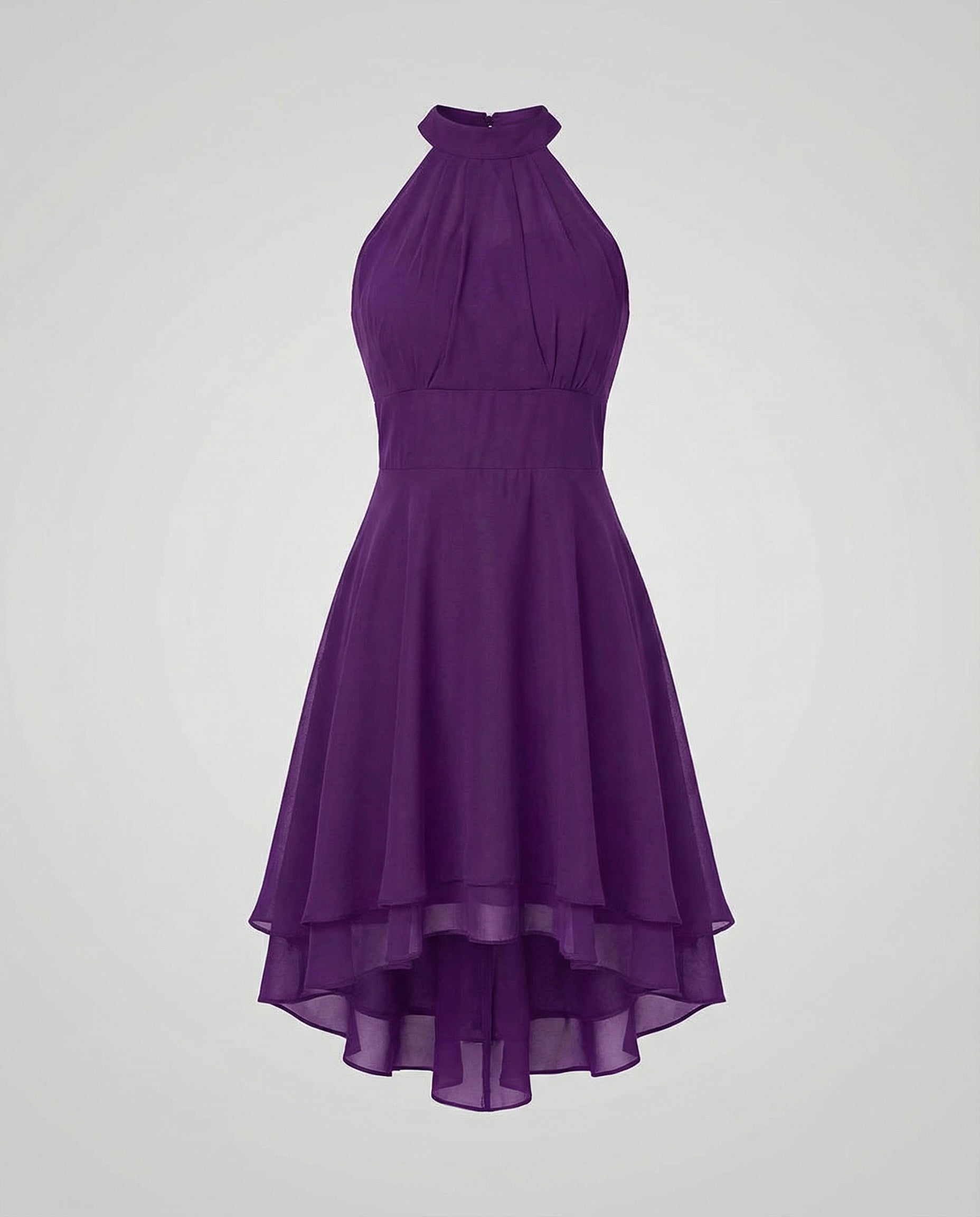 Isla Ruffle Dress — Midnight