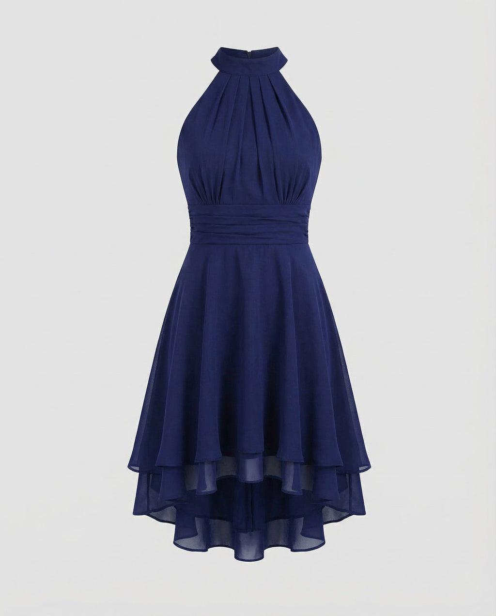 Isla Ruffle Dress — Midnight
