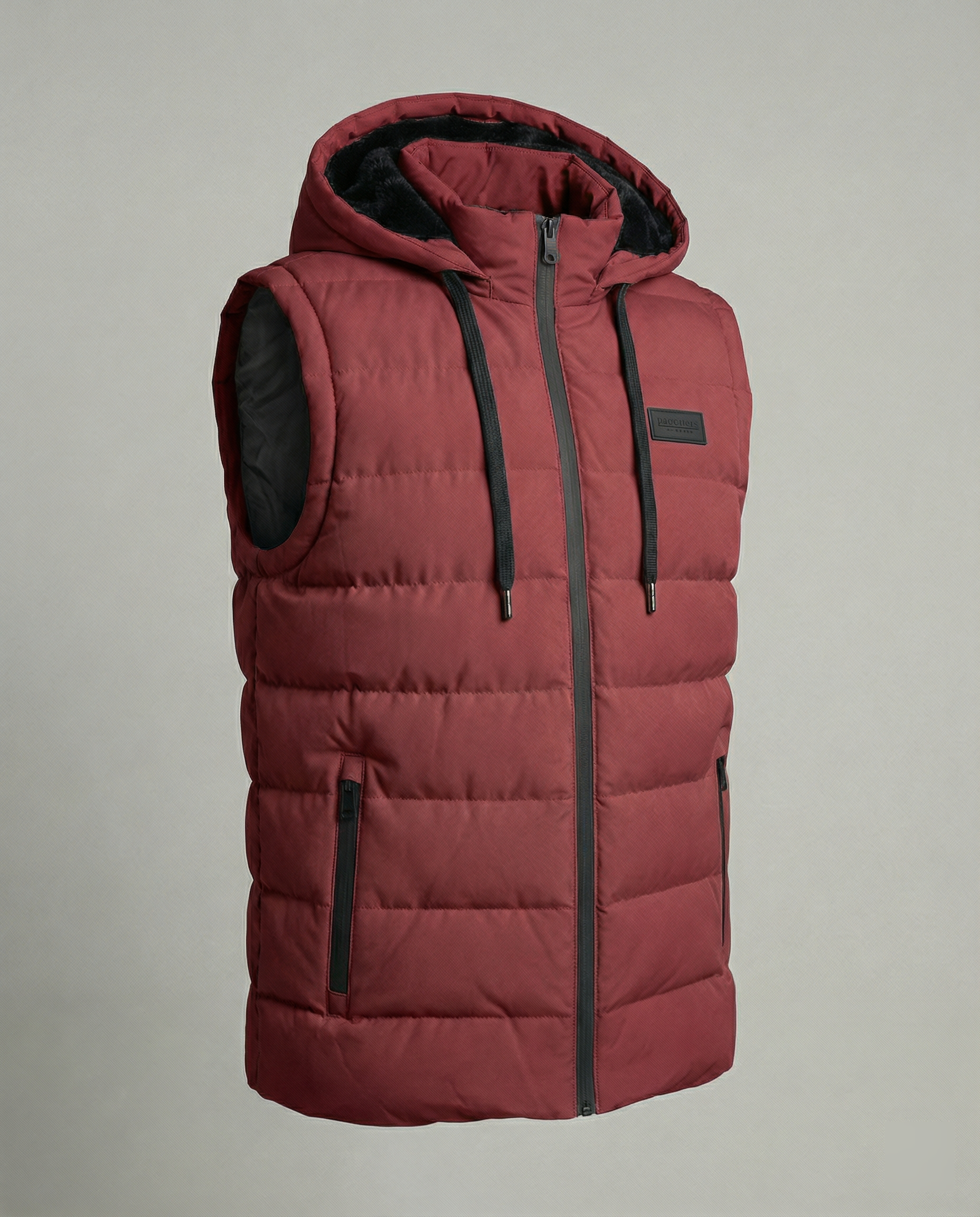 The Kael — Quilted Hooded Vest in Slate