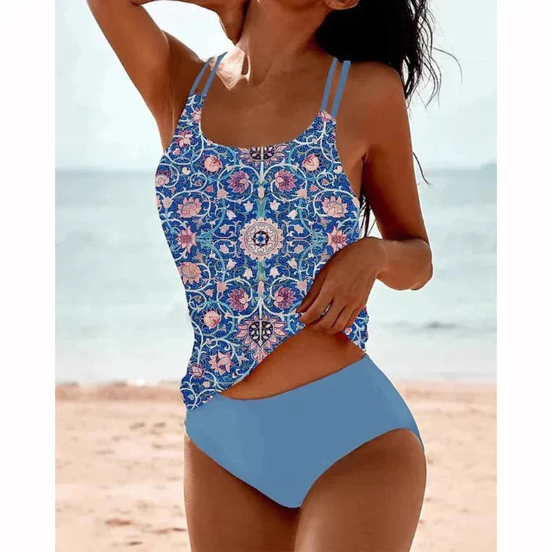 The Yumi Print — Pacific Tankini Set