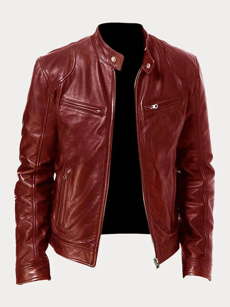 The Tycho — Cropped PU Biker Jacket