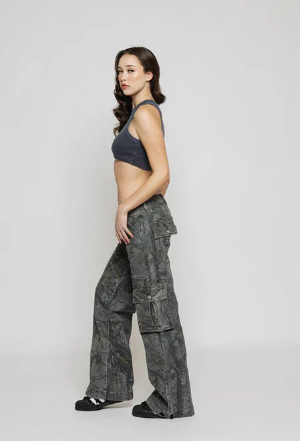 The Ebelle — Sepia Camo Cargo Pants