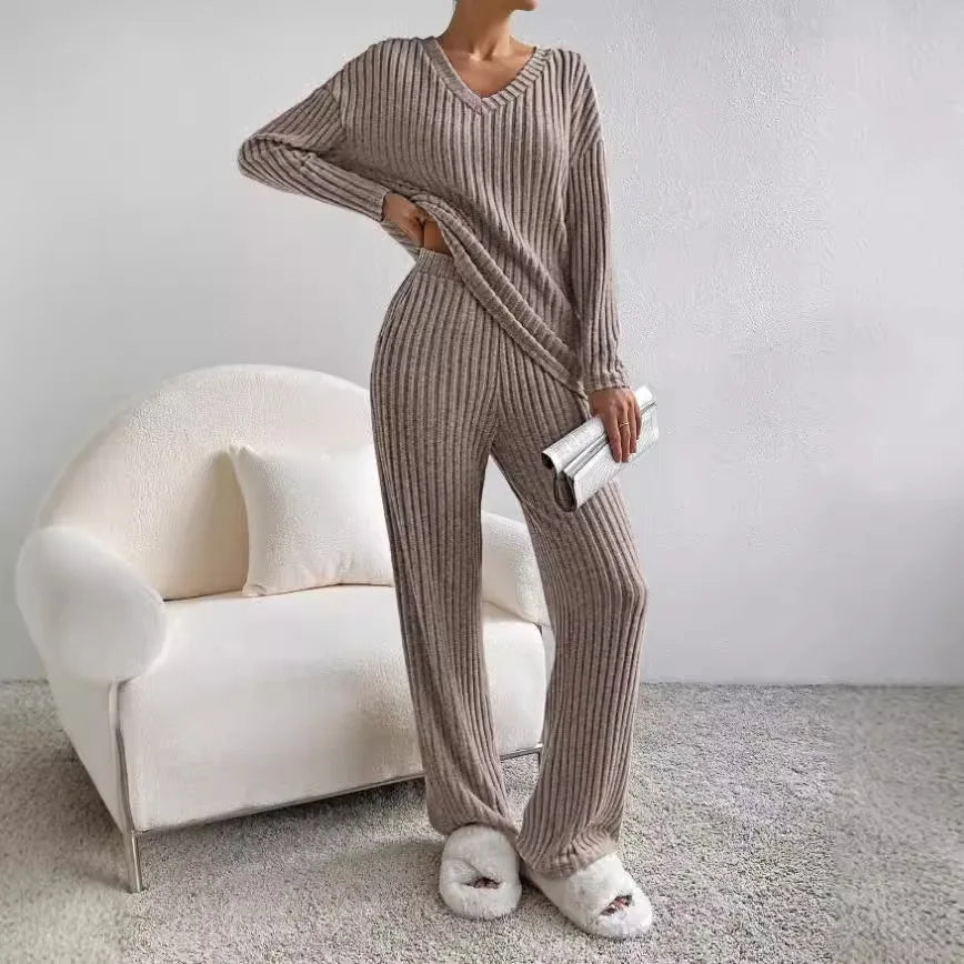 Elara Rib Set — Sandstone