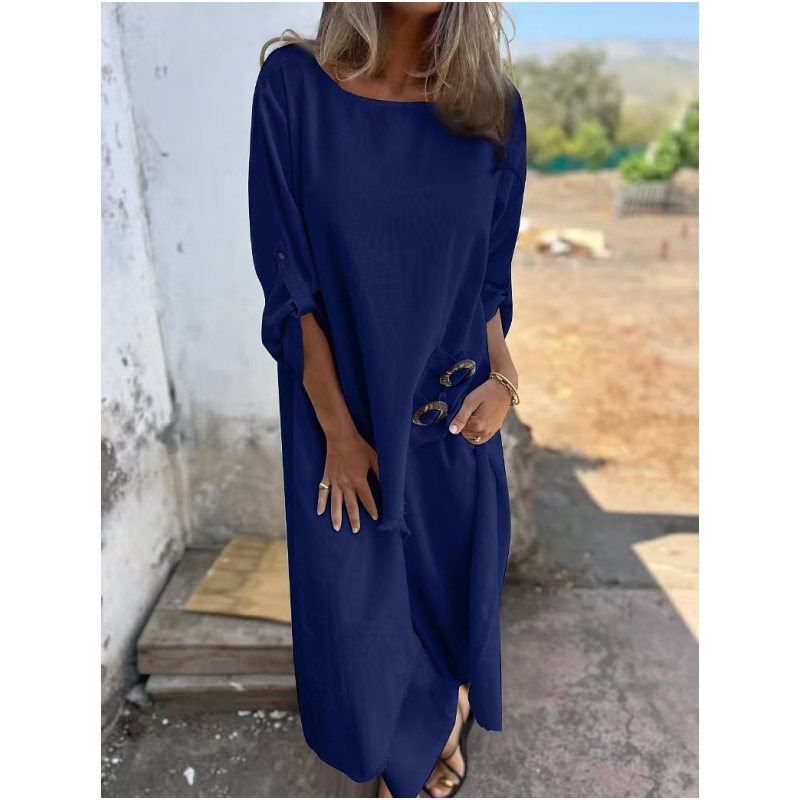 The Elina Set — Sky Linen-Cotton