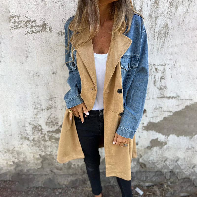 The Kaela — Indigo Denim Trench