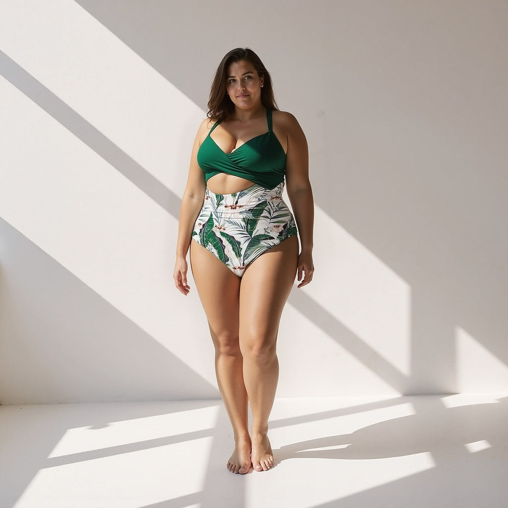 The Liora — Midnight Cut-Out Swimsuit