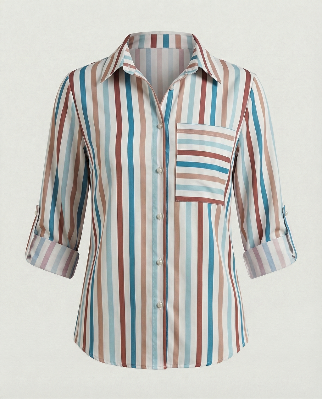 The Liora — Blue Script Shirt