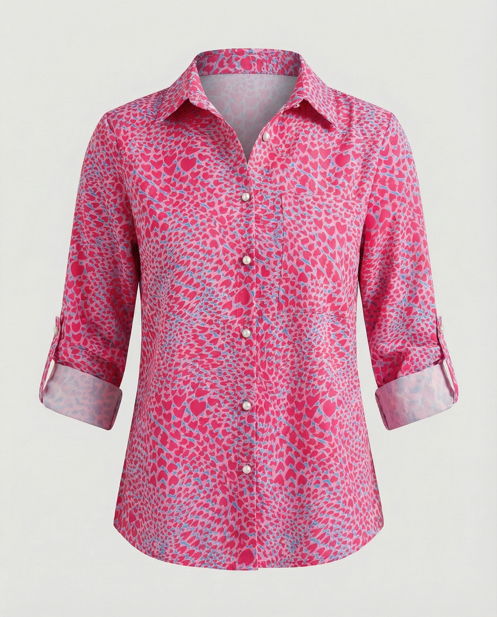 The Liora — Blue Script Shirt