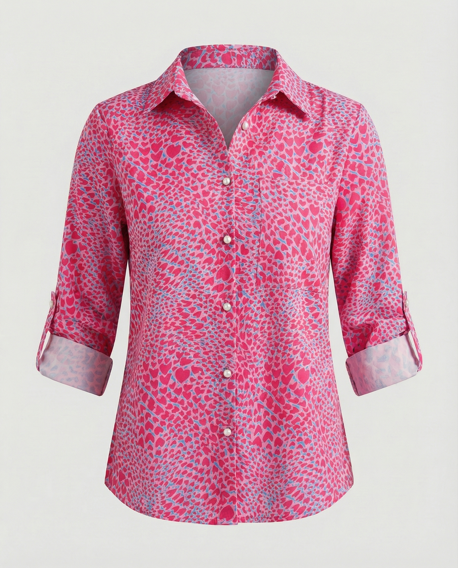 The Liora — Blue Script Shirt