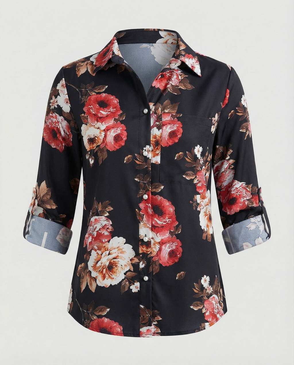 The Liora — Blue Script Shirt