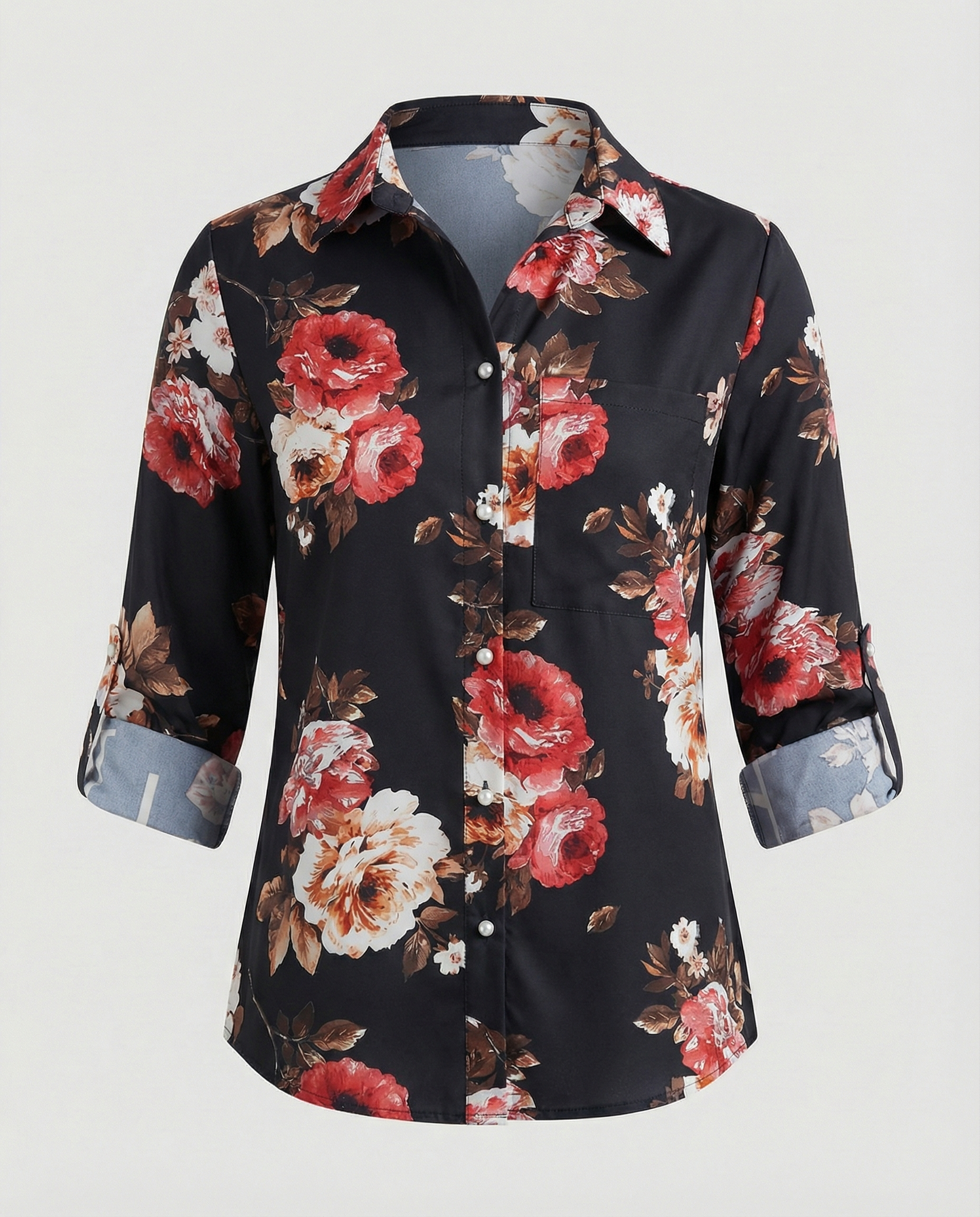 The Liora — Blue Script Shirt