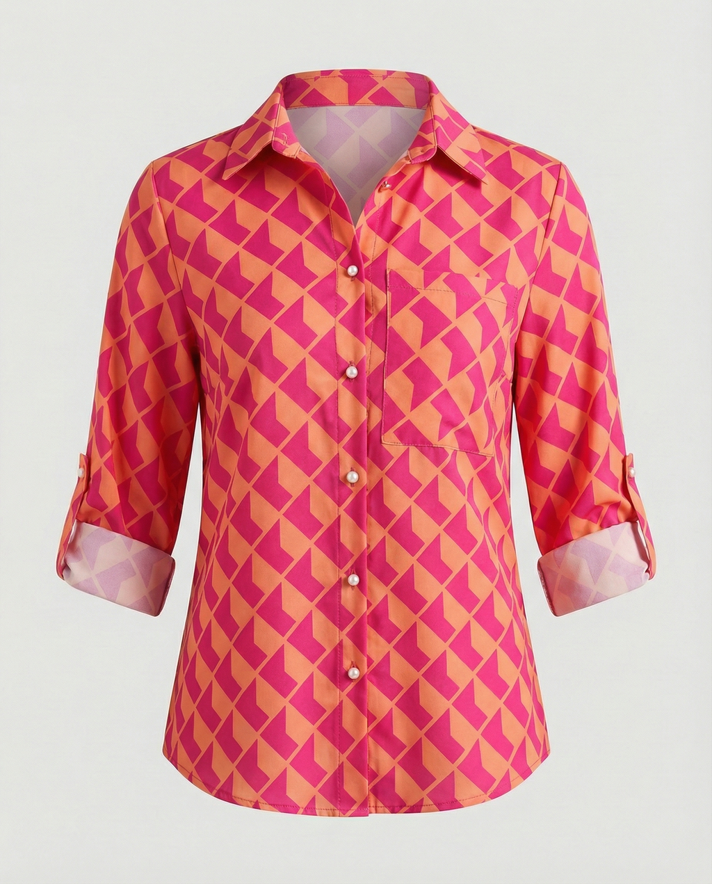 The Liora — Blue Script Shirt