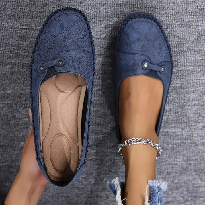 Tova Slip-On — Chestnut Leather