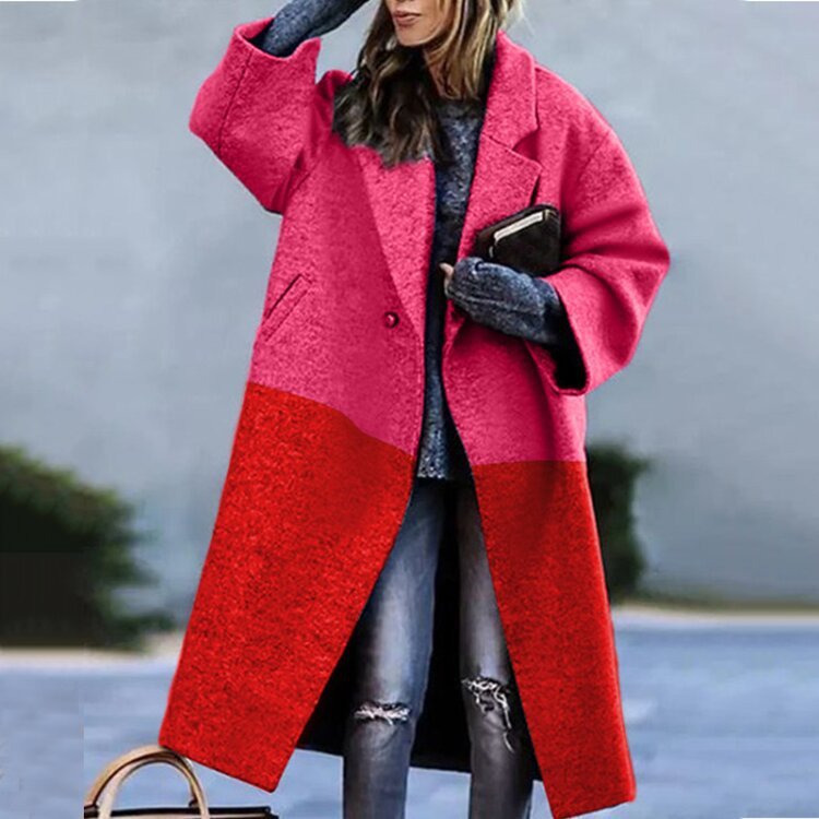 The Astrid Oversized Wool Overcoat — Multitone