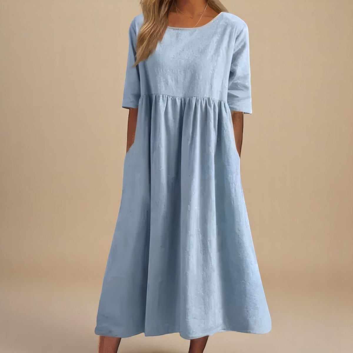 Emily | Robe intemporelle à manches mi-longues