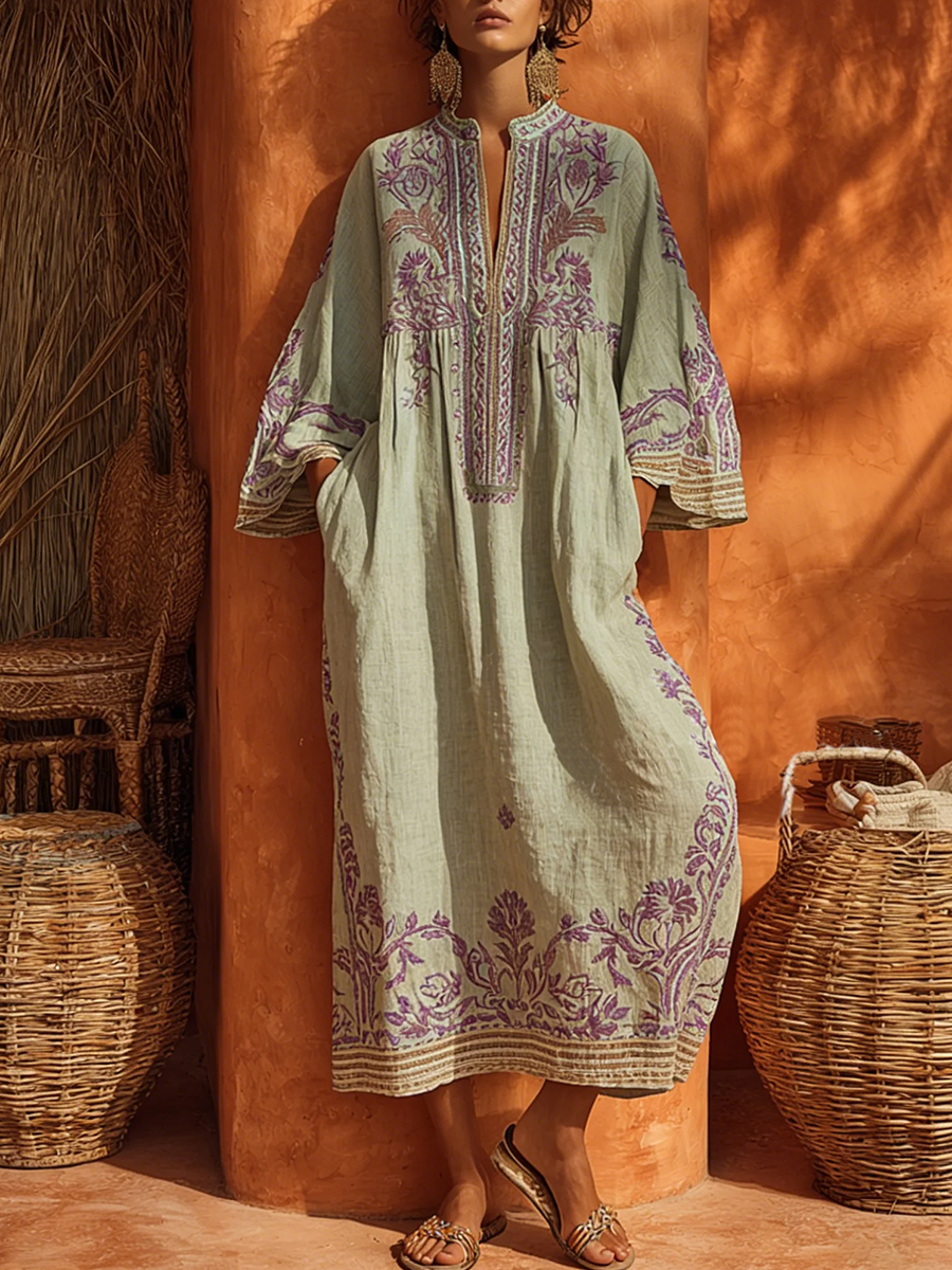 Elena™ | Robe longue maxi méditerranéenne