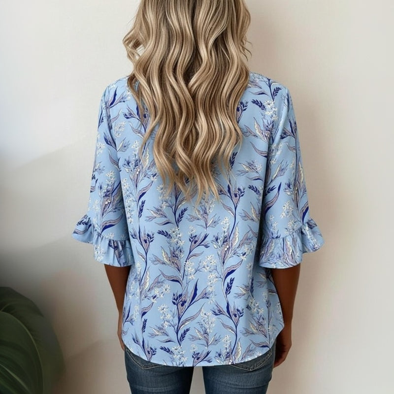 Blouse vintage avec imprimé floral