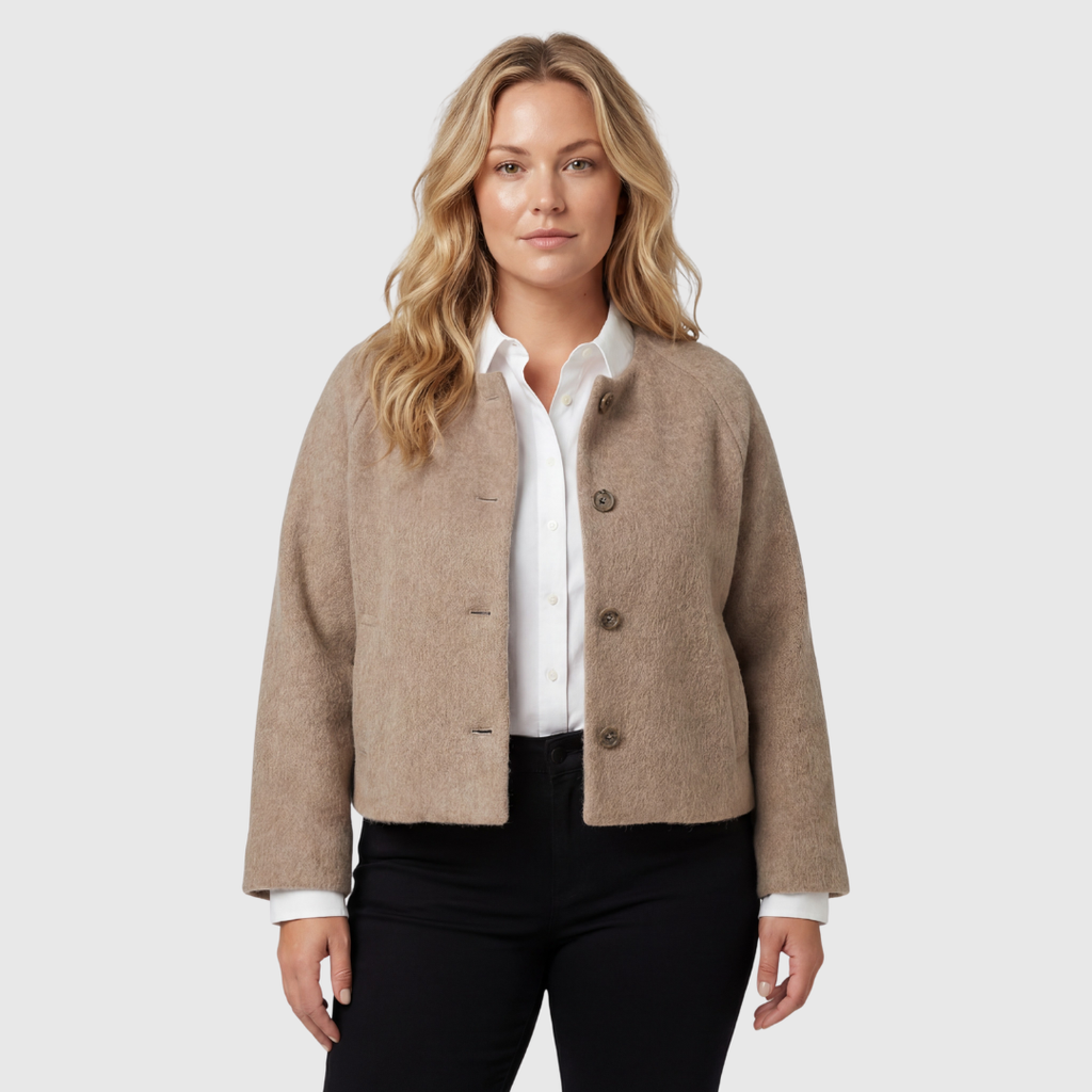 The Kaali — Cropped Khaki Blazer