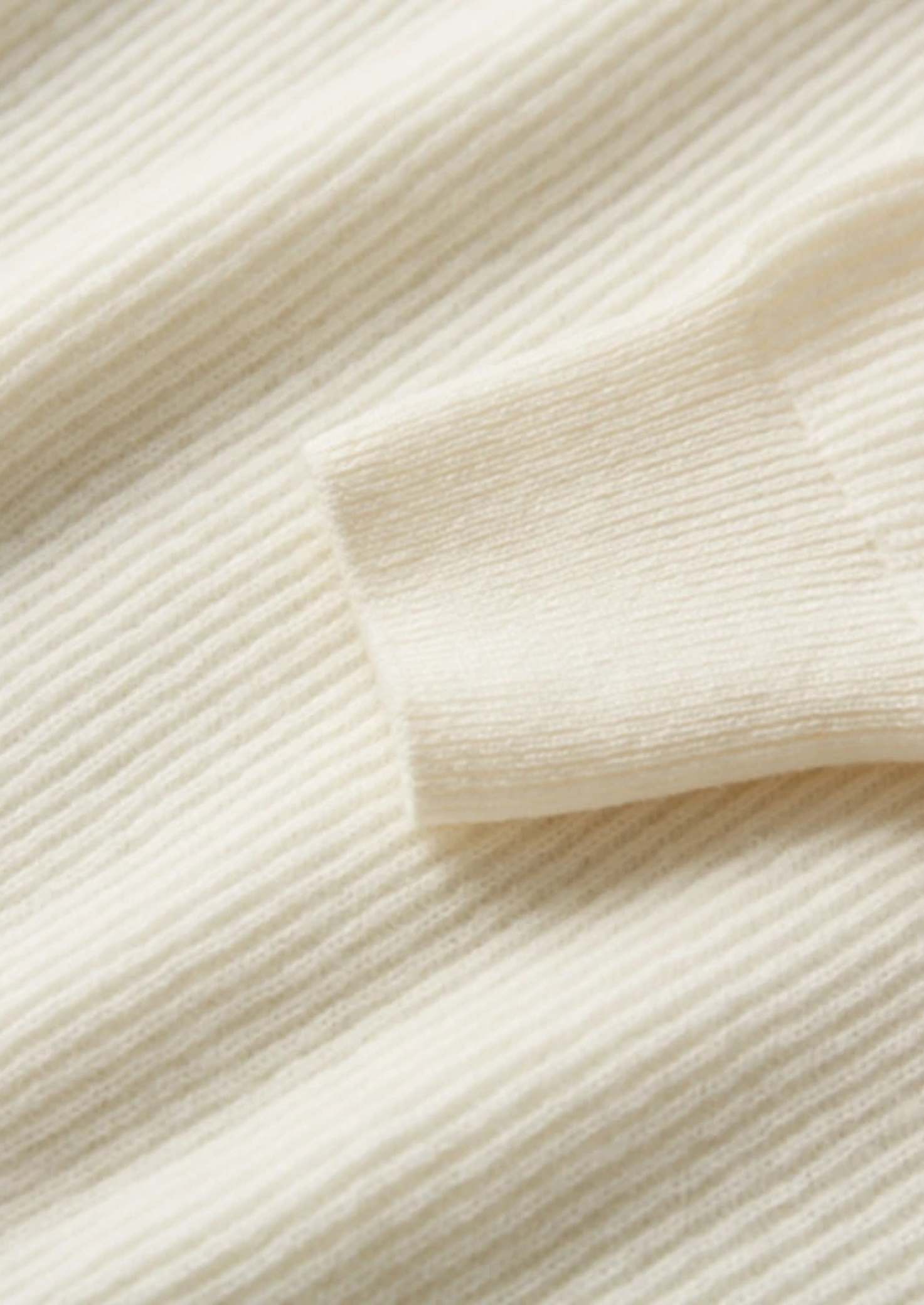 Pull Henley classique côtelé en cachemire premium