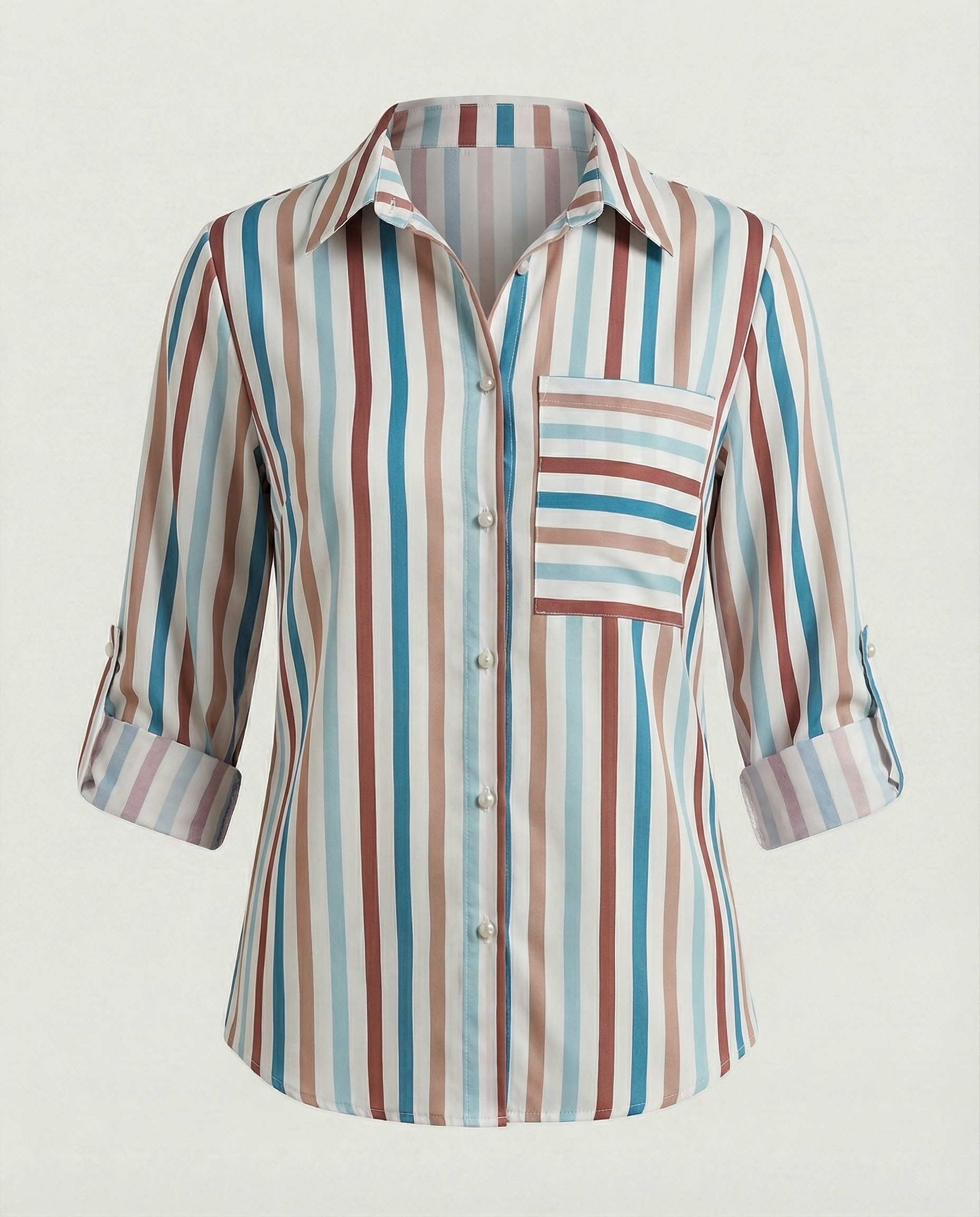 The Liora — Blue Script Shirt