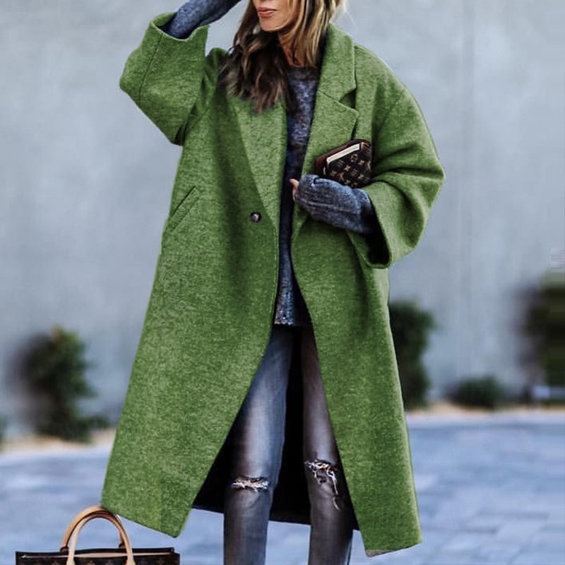 The Astrid Oversized Wool Overcoat — Multitone