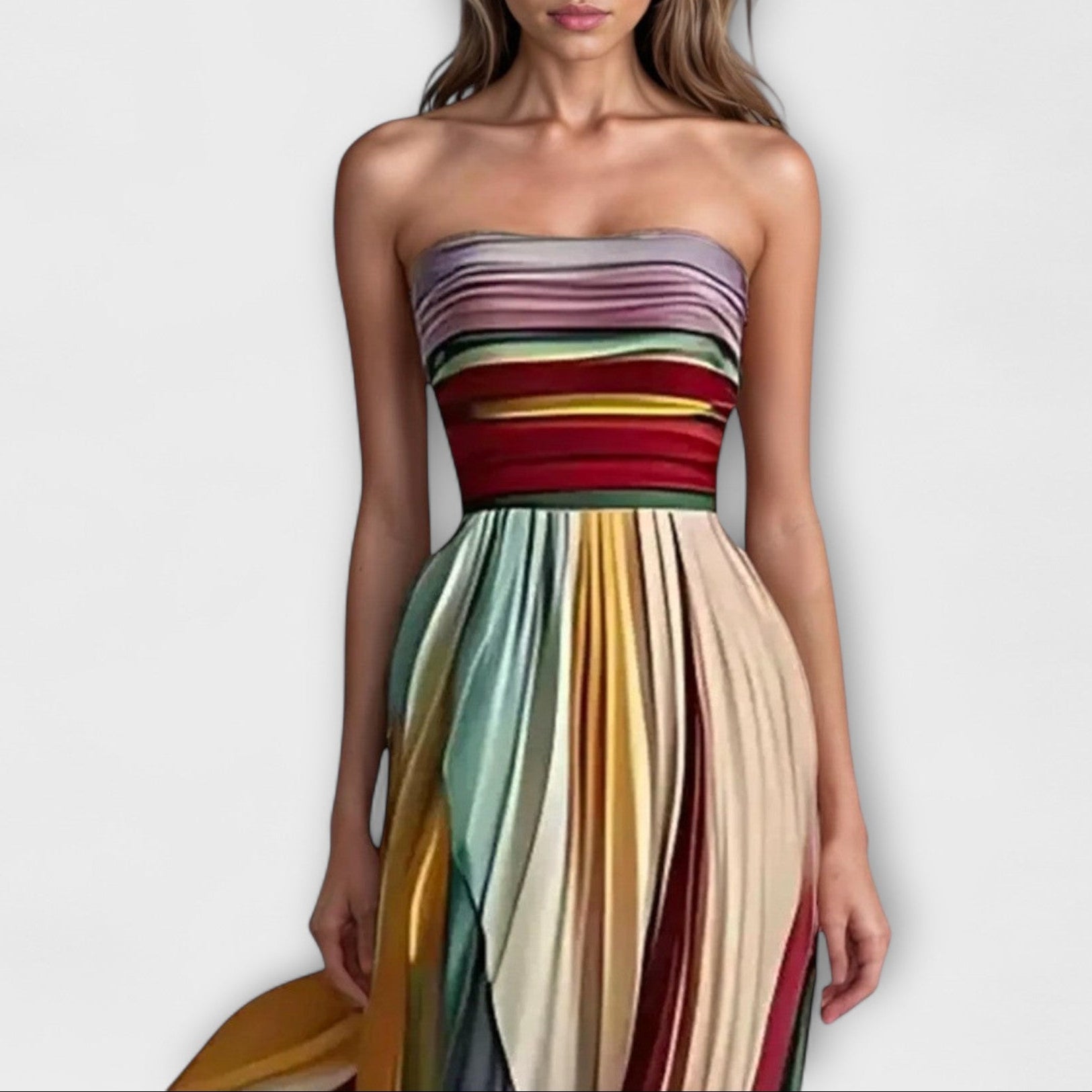 Liva™ - Robe Allongée Confectionnée en Tissu de Qualité Supérieure