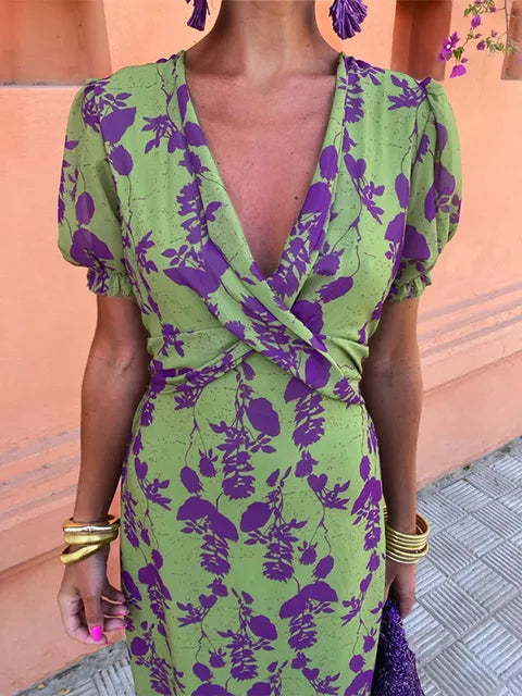 Lieke™ - Robe d'été vibrante à motifs