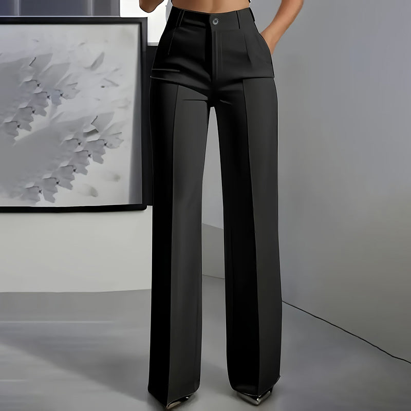 The Elora — Midnight Wide-Leg Trousers