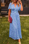 Natalie | Robe Maxi Imprimée Flatante