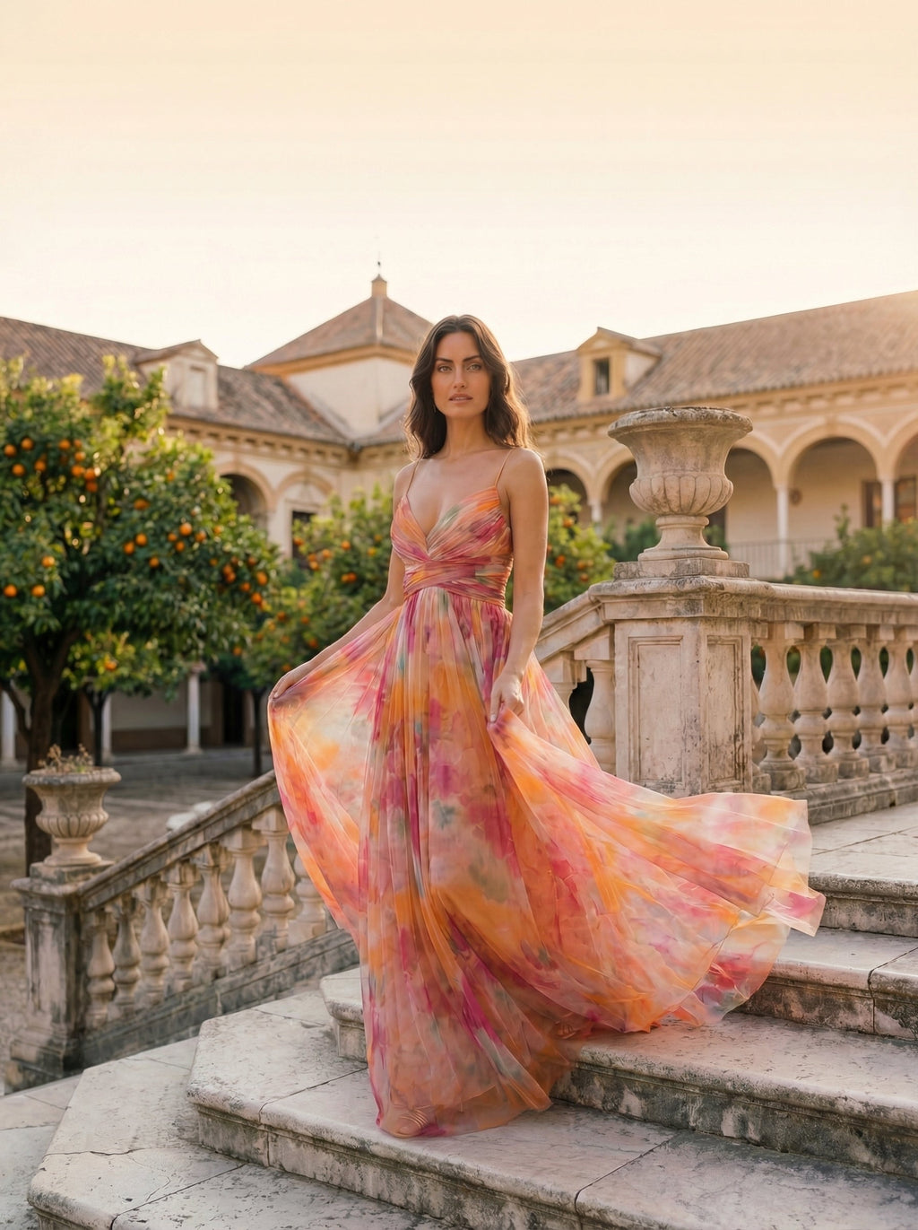Robe Élégante en Soie Marbella – Maison Claire et Sylvie