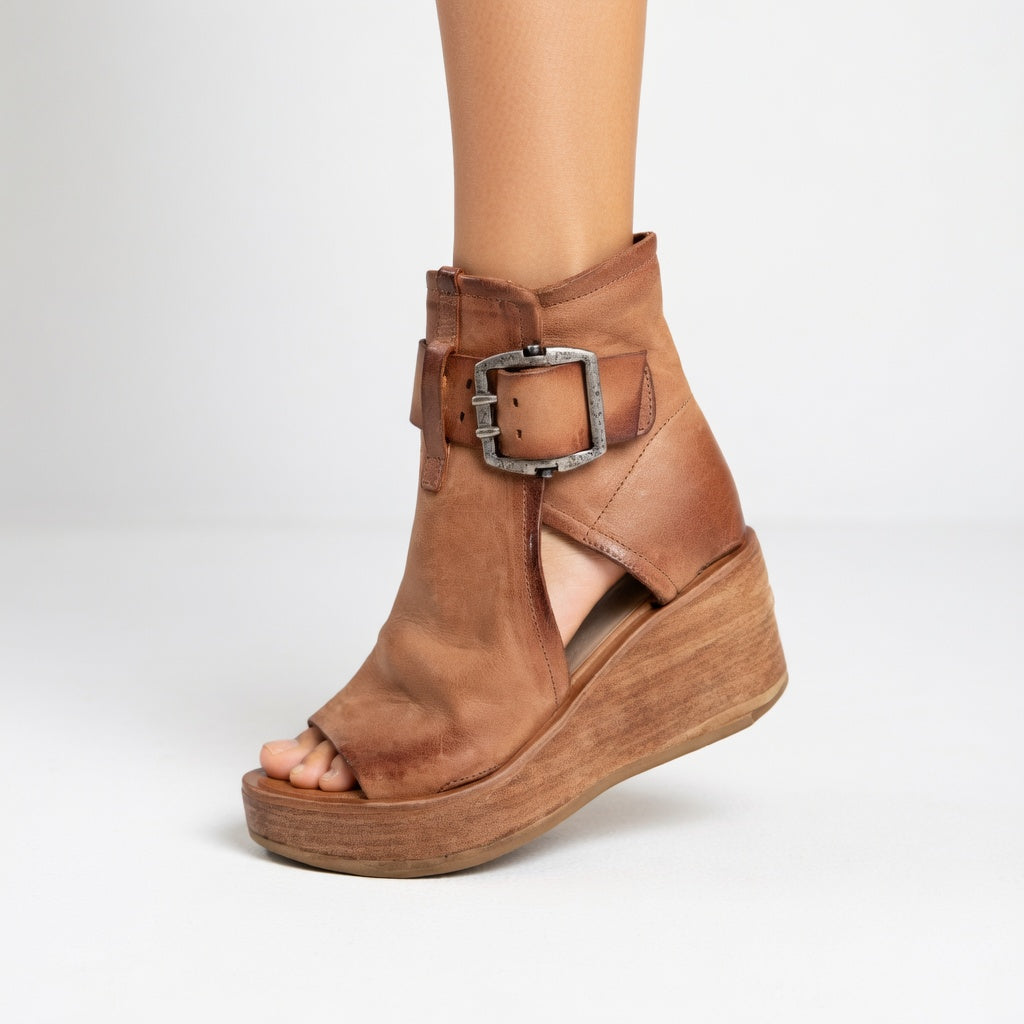 Orélisse™ - Bottines à talons ouverts au design contemporain