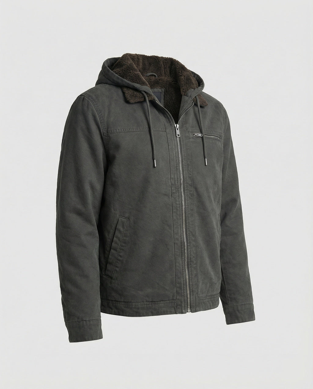 The Einar — Slate Hooded Jacket