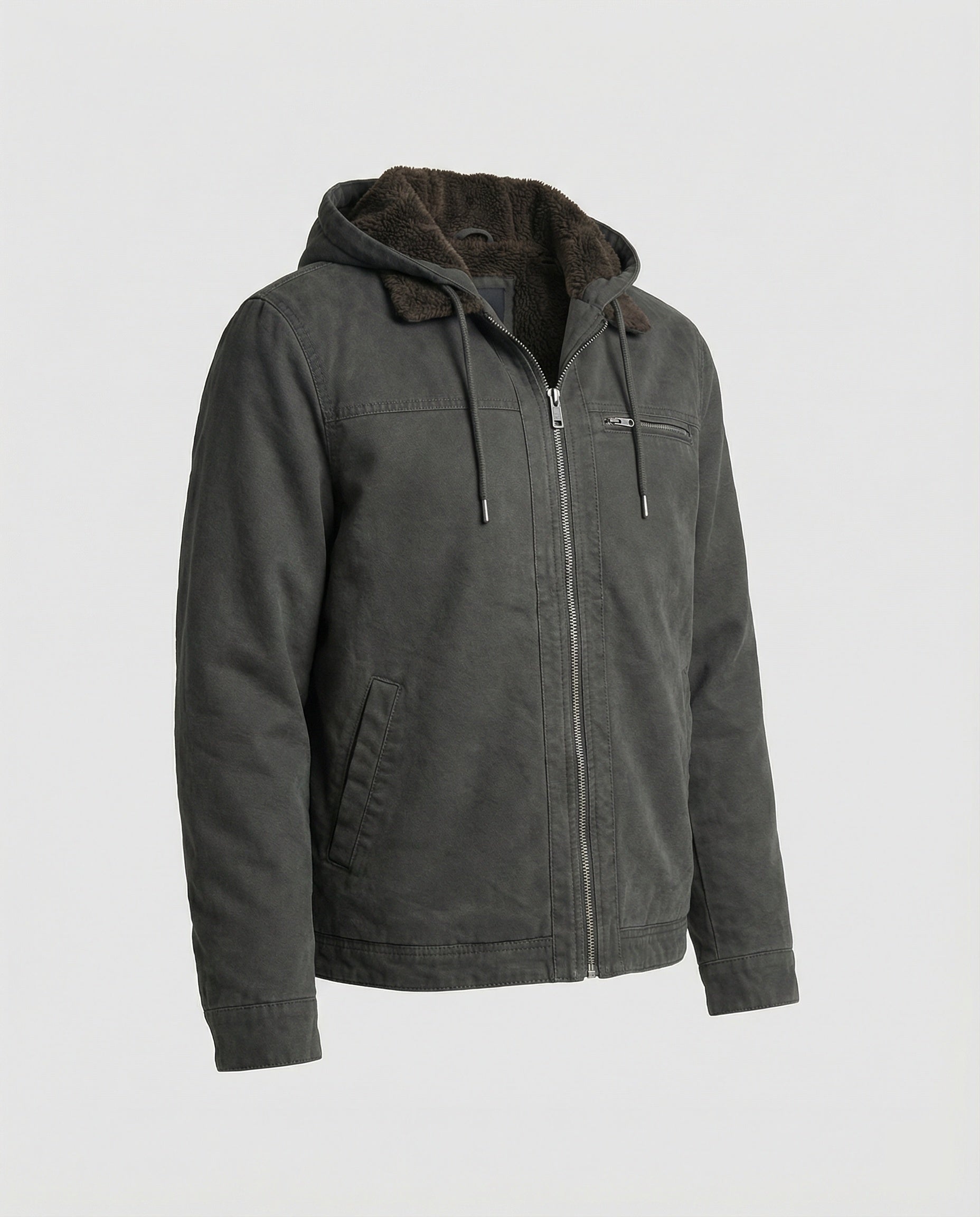 The Einar — Slate Hooded Jacket
