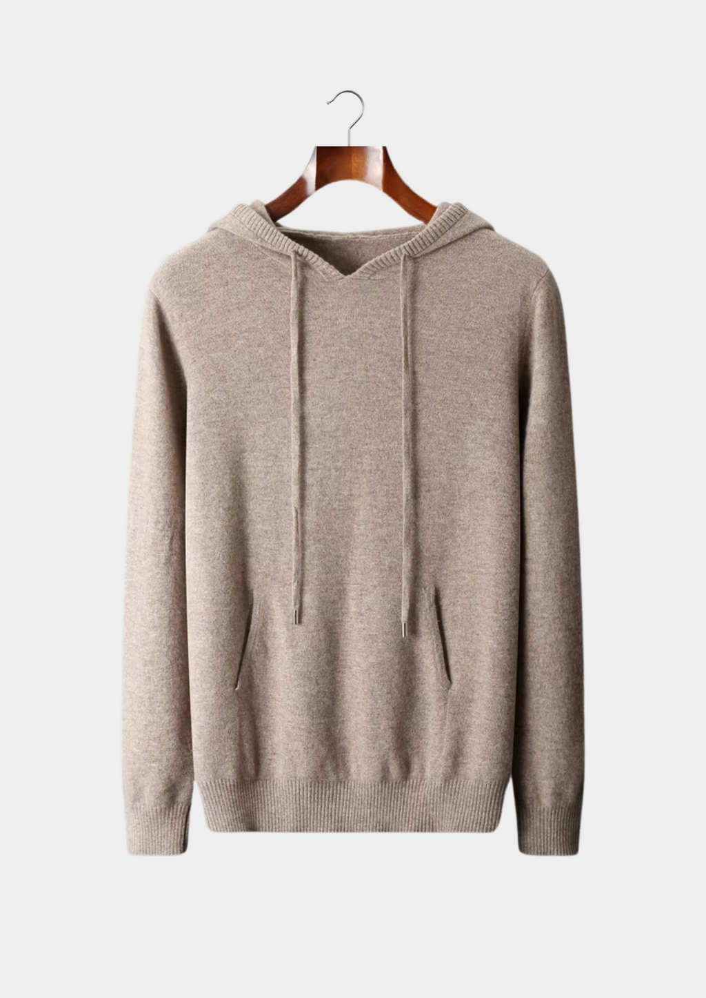 Sweat à capuche décontracté en laine mérinos extra-fine pure