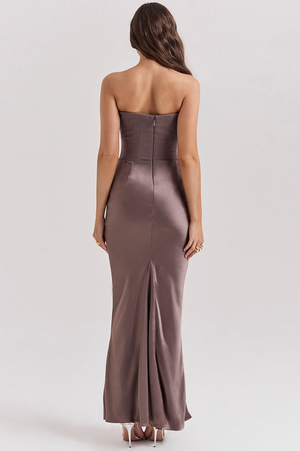 Persephone — Ivory Strapless Corset Gown