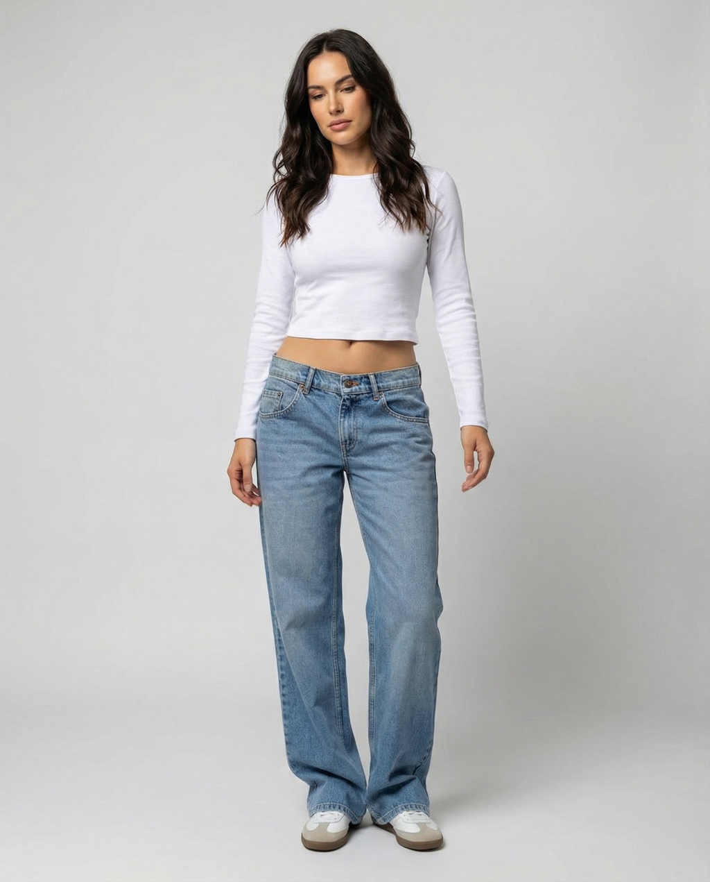 Imani — Retro Blue Boyfriend Jeans