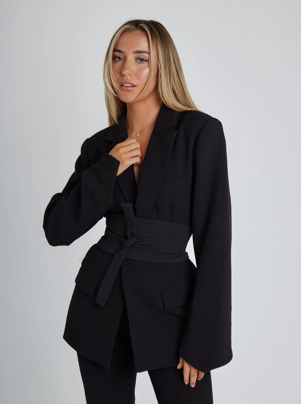 The Liora Belted Blazer
